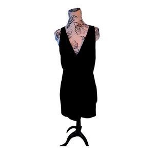 BLACK WRAP DRESS TRF ZARA COLLECTION